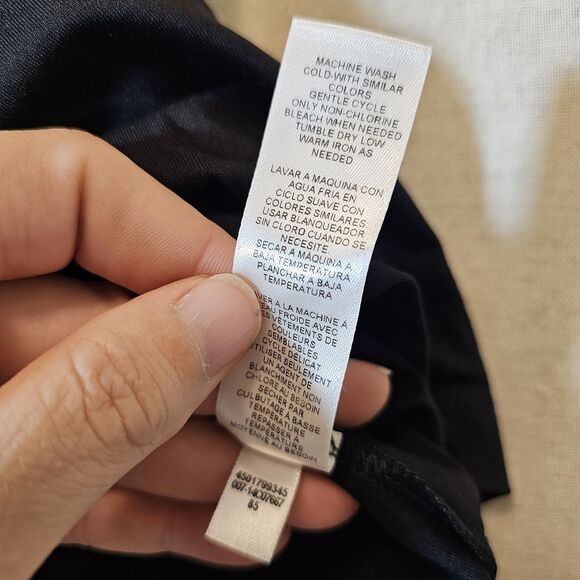 Chicos Tank Top Size 3 US XL Black Microfiber Contemporary Stretch Minimalism - Picture 6 of 7